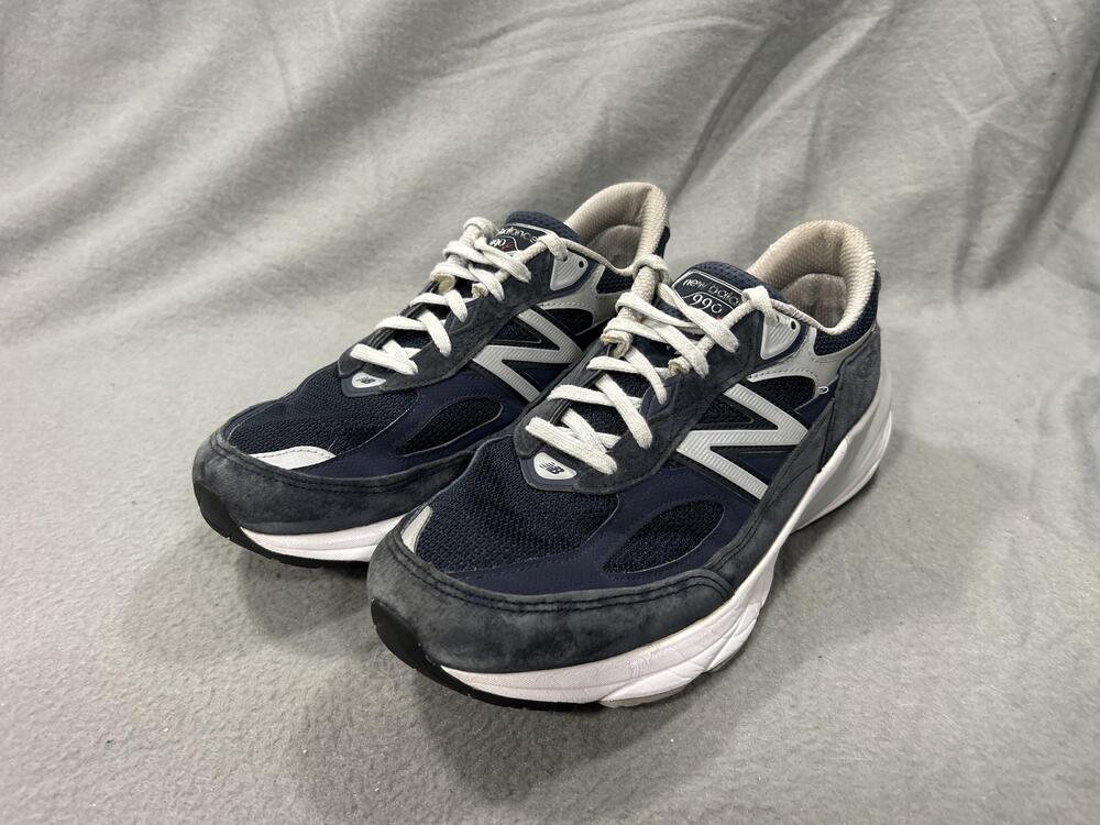 New Balance 990v4 Shoes Mens Size 8D Blue Gray Made In USA Running Sneaker